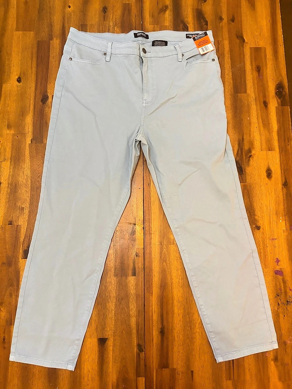 Buffalo David Bitton Havana High-Rise Soft Stretch Ankle Skinny Gray Jeans Waist